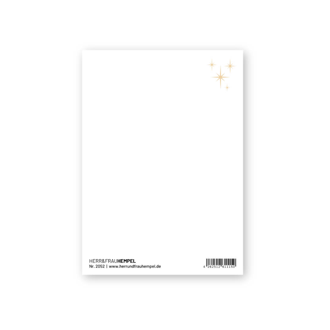 Postkarte - funkelnde Weihnachten
