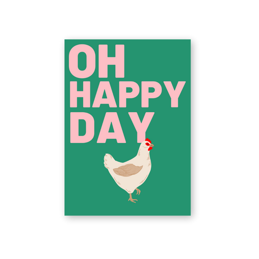 Postkarte - OH HAPPY DAY