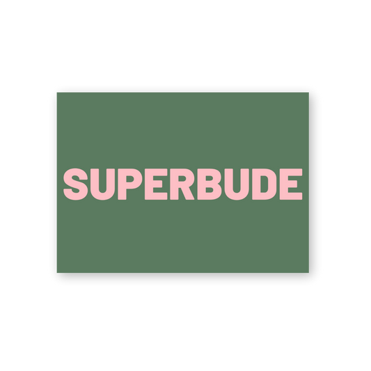 Postkarte - SUPERBUDE