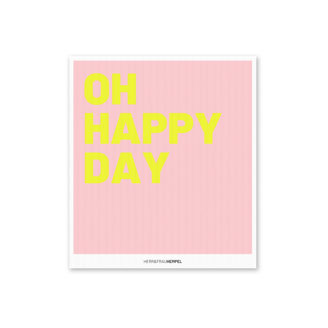 Schwammtuch OH HAPPY DAY