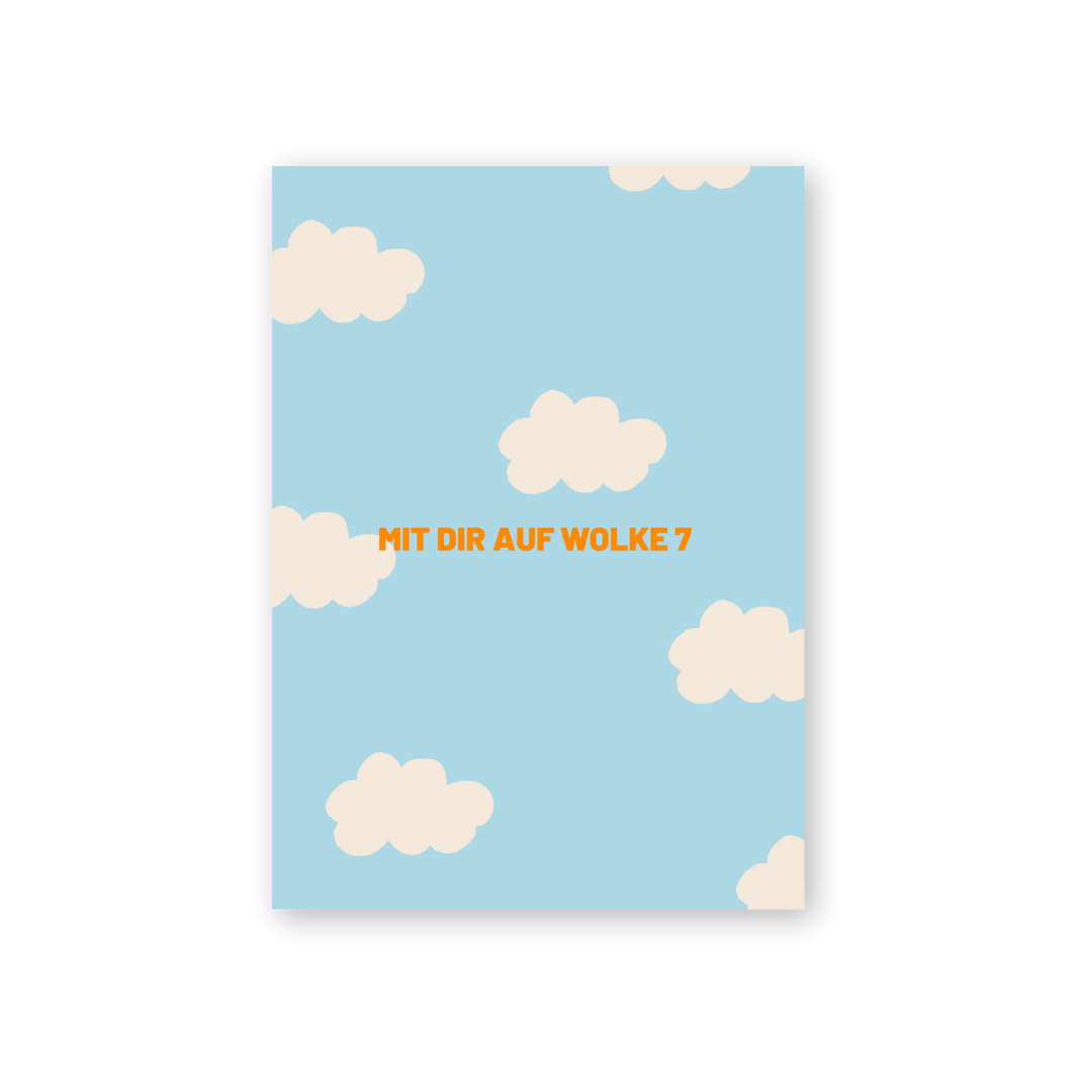 Postkarte - WOLKE 7