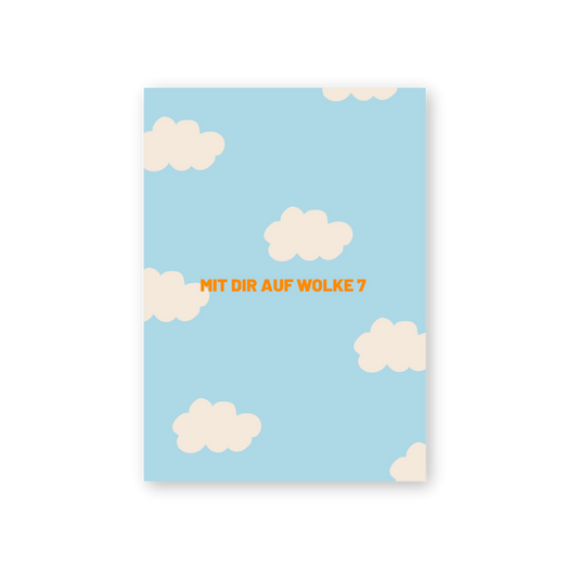 Postkarte - WOLKE 7
