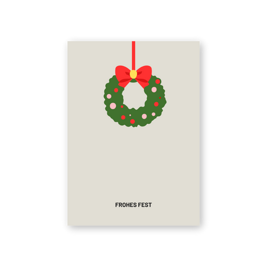 Postkarte - FROHES FEST