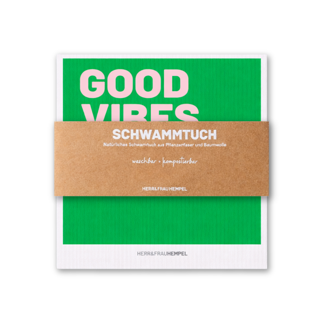 Schwammtuch GOOD VIBES