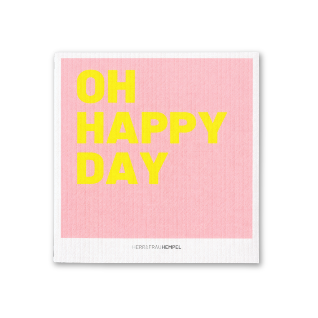 Schwammtuch OH HAPPY DAY