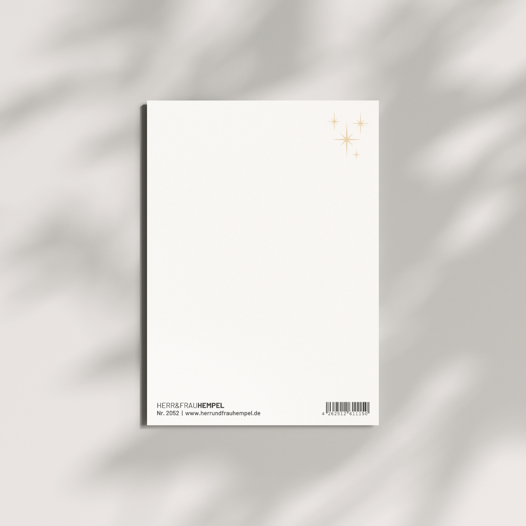Postkarte - funkelnde Weihnachten