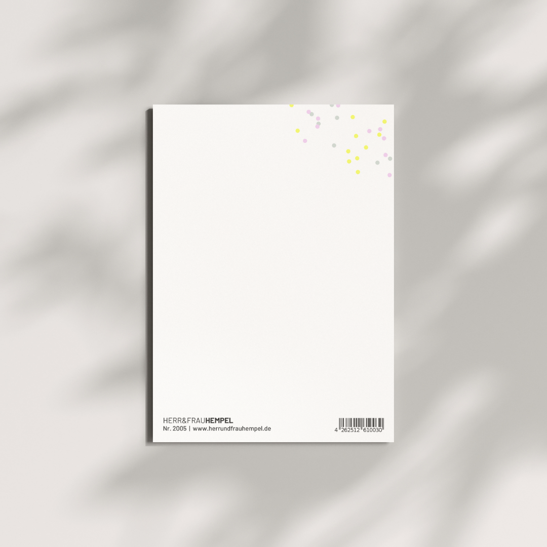 Postkarte - KONFETTIREGEN FÜR DICH