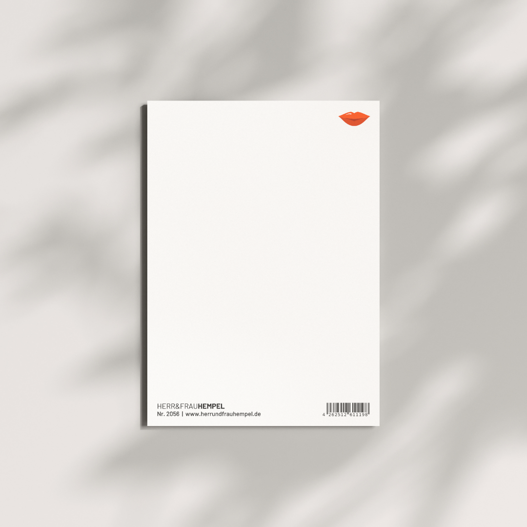 Postkarte - KÜSSEN ERWÜNSCHT