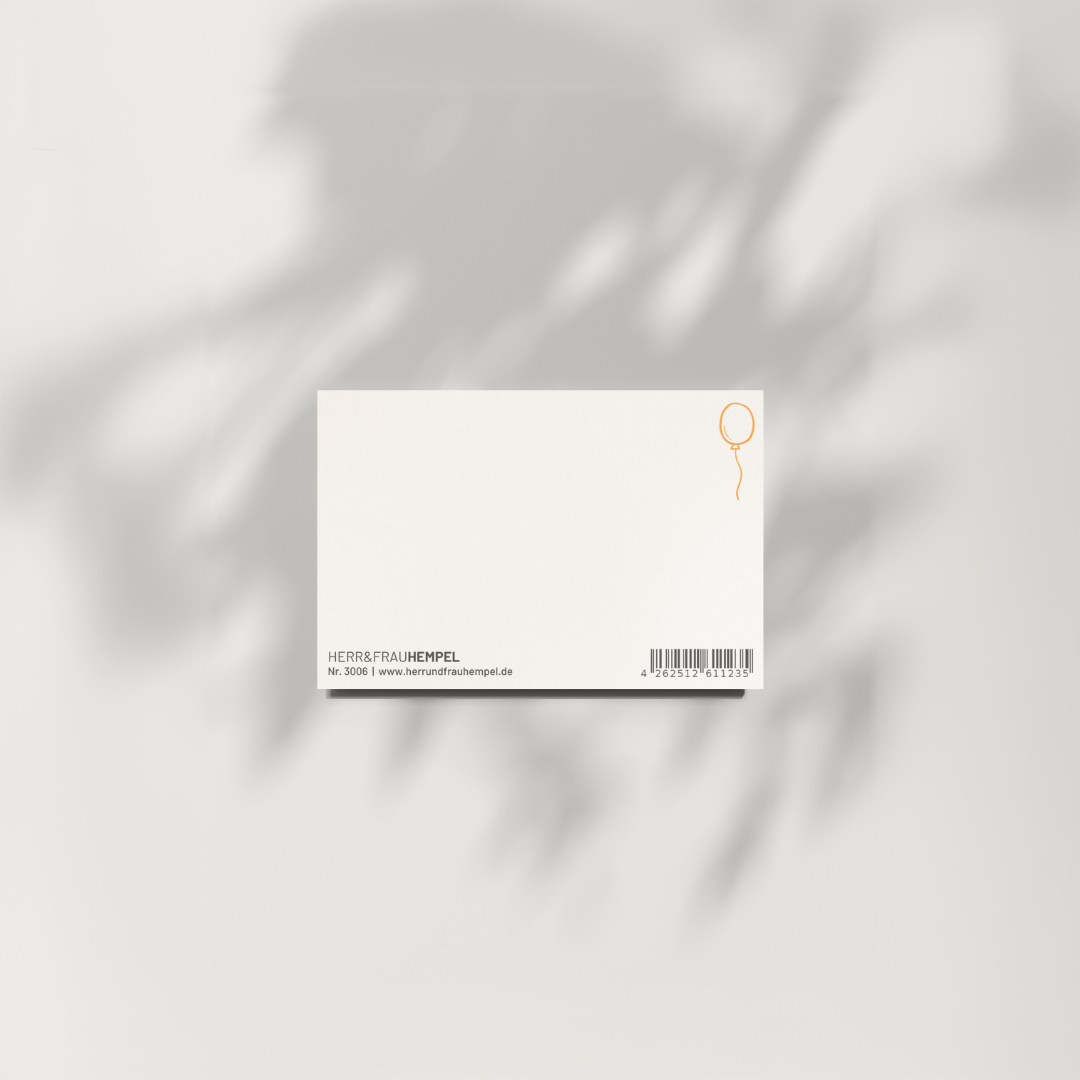 Mini-Postkarte - KONFETTIREGEN FÜR DICH
