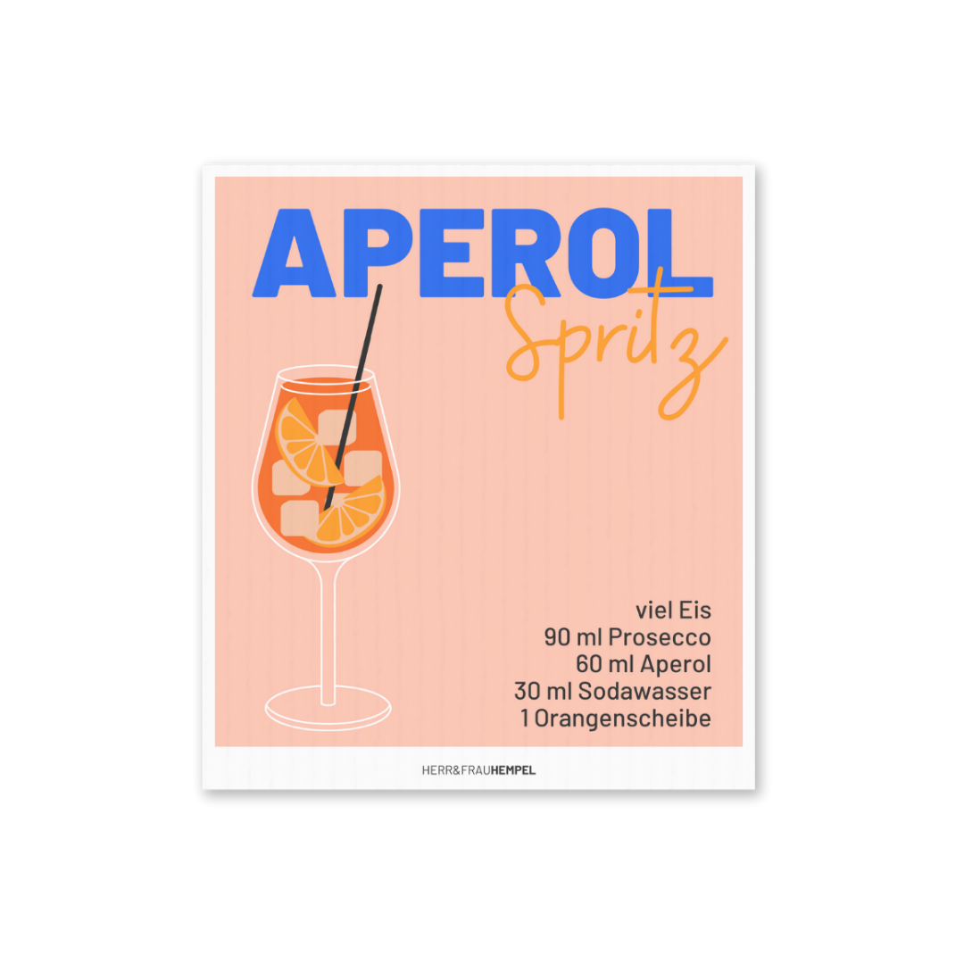 Schwammtuch Aperol Spritz
