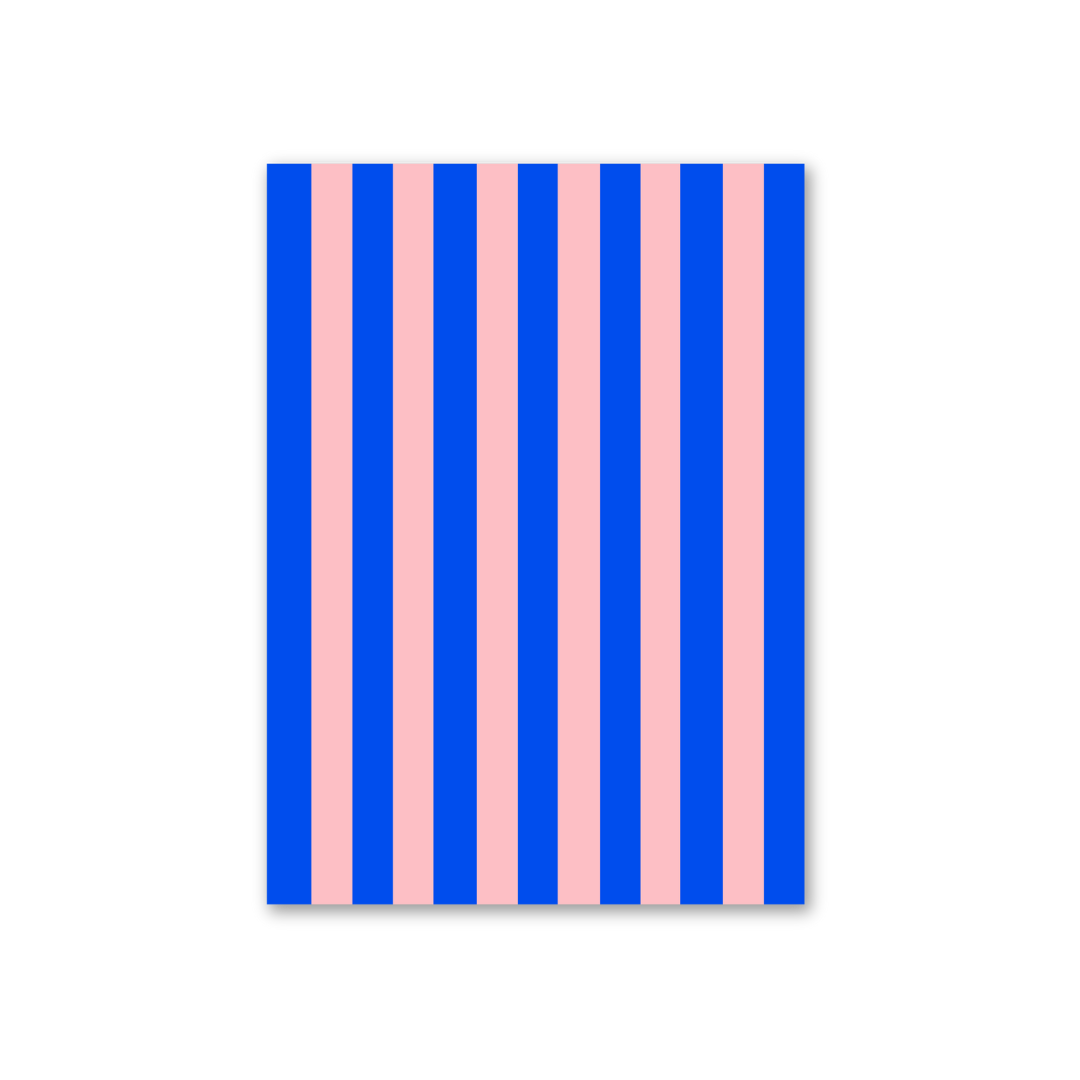 Geschirrhandtuch Streifen blau-rosa