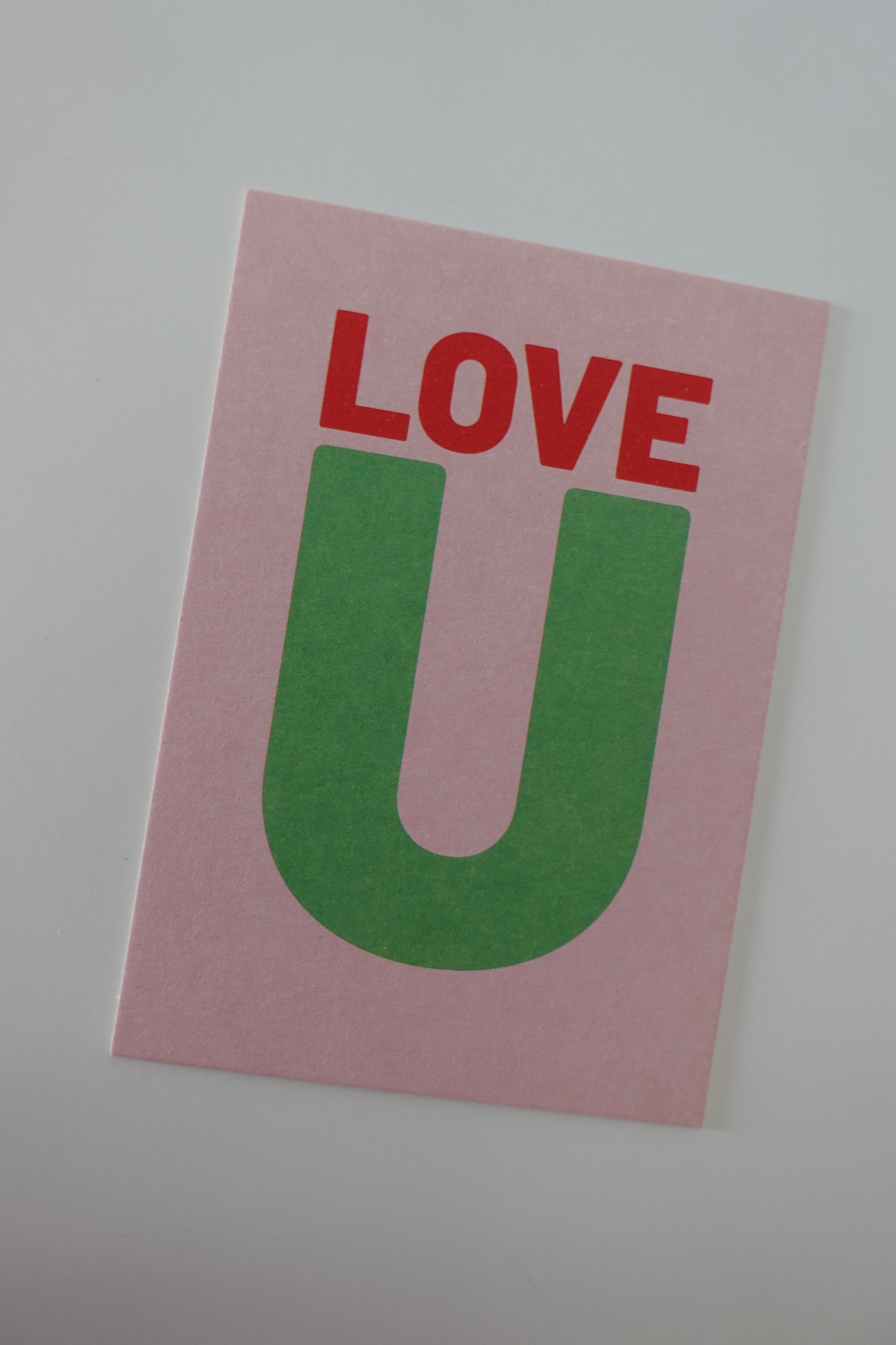 Postkarte - LOVE U