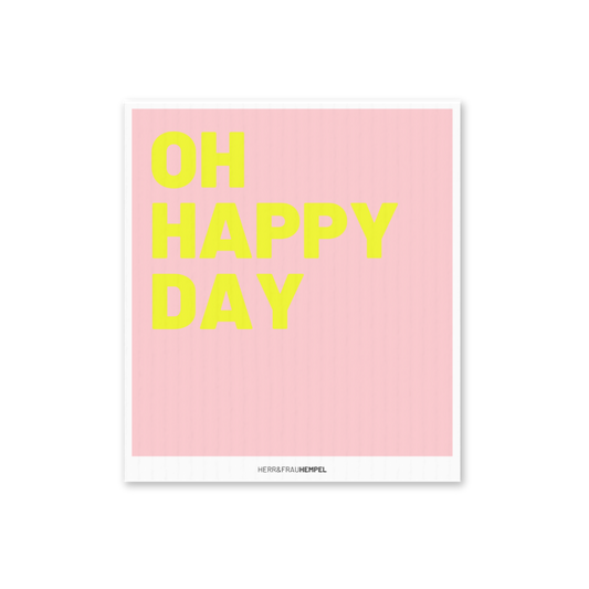 Schwammtuch OH HAPPY DAY