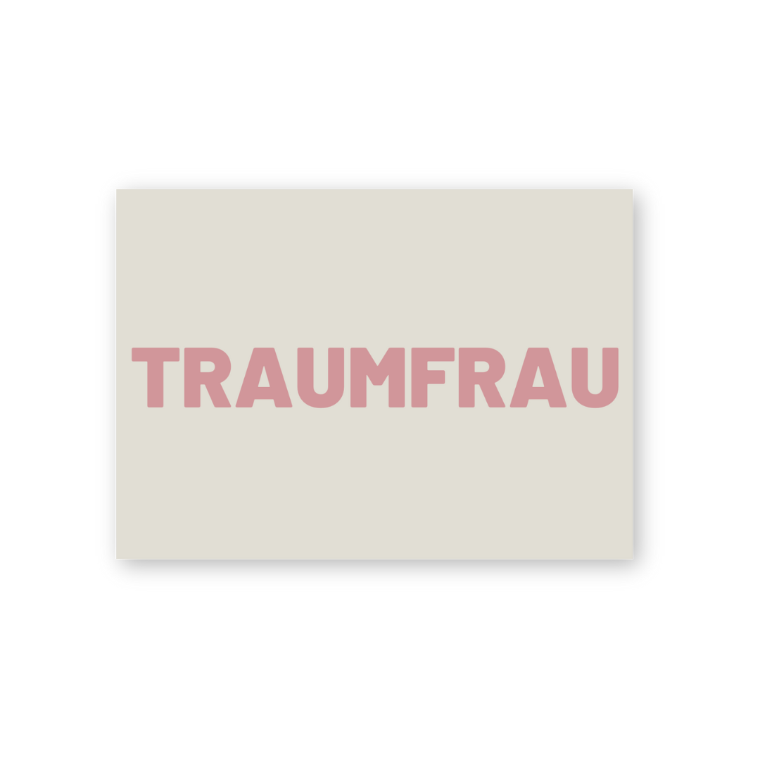 Postkarte - TRAUMFRAU