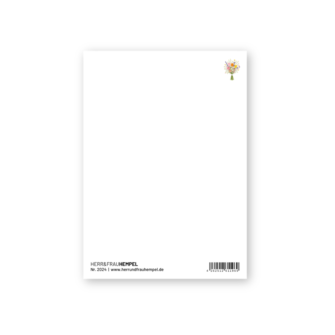 Postkarte - Blumenstrauß