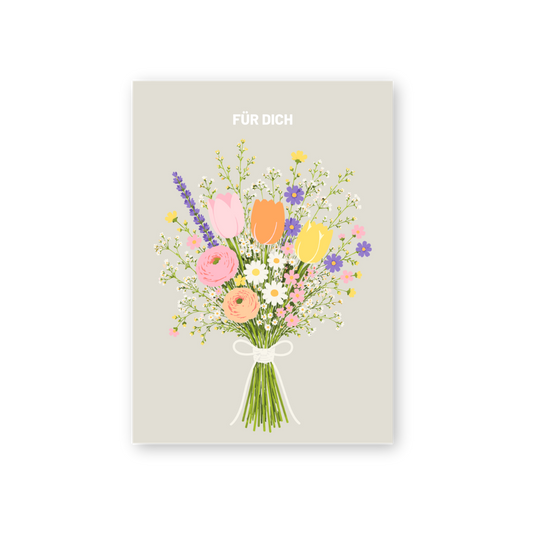 Postkarte - Blumenstrauß