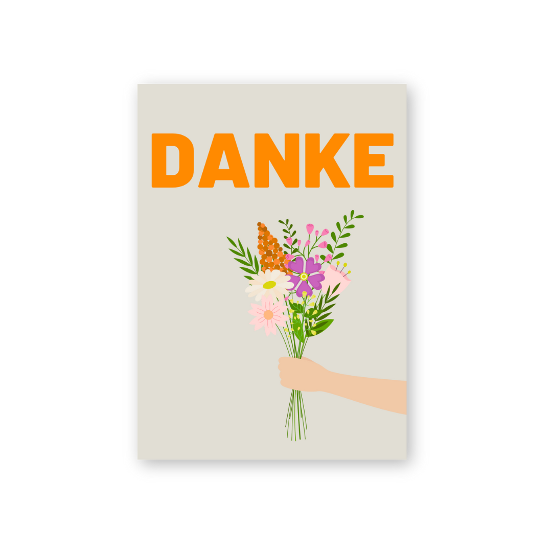 Postkarte - DANKE