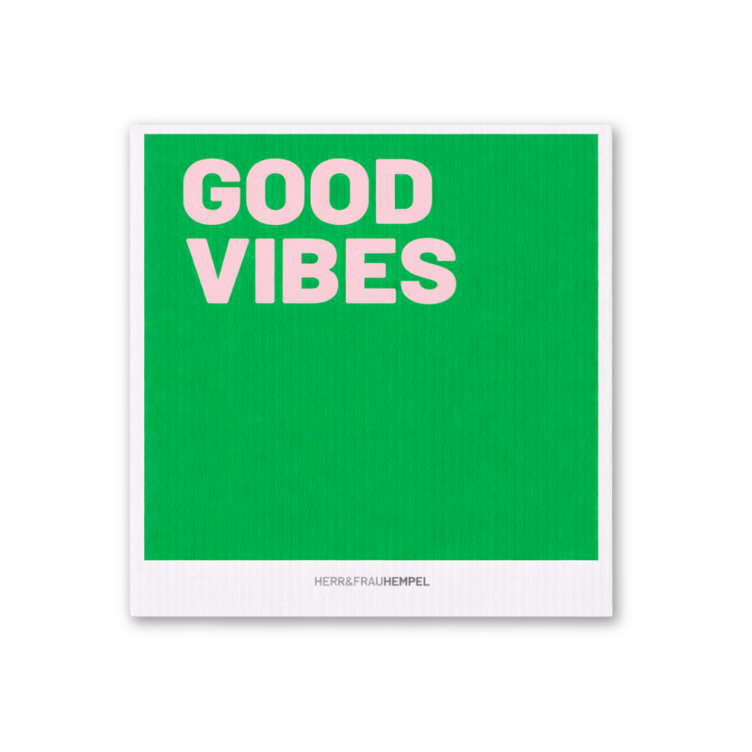 Schwammtuch GOOD VIBES