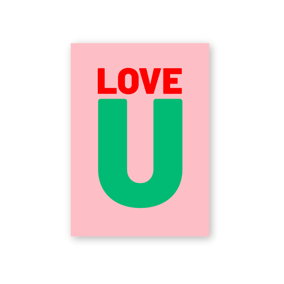Postkarte - LOVE U