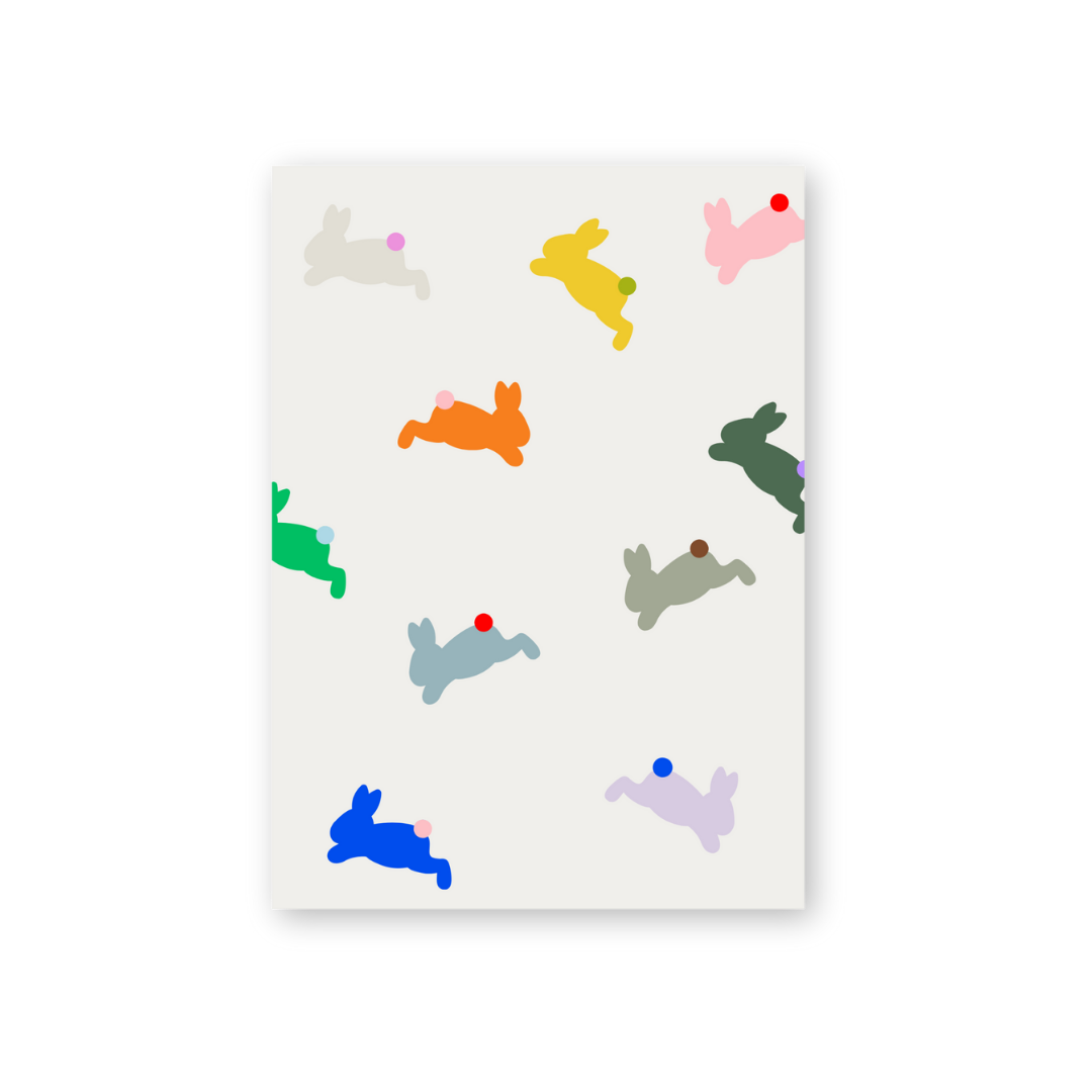 Postkarte - Osterhasen