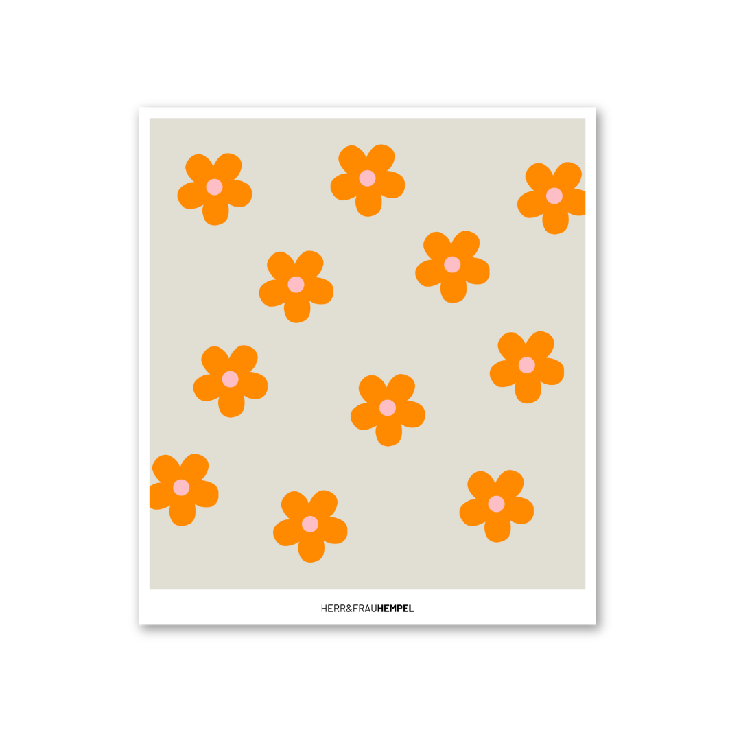Sponge cloth Flower Power