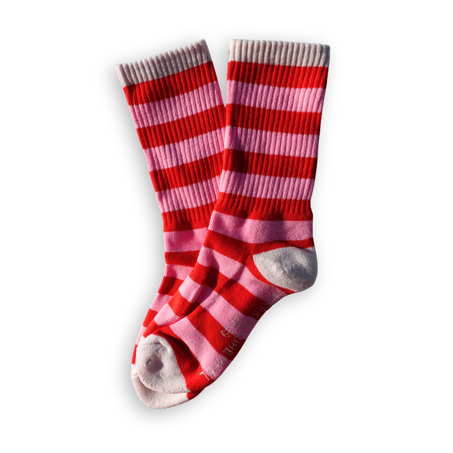 SOCKEN - Streifen rosa - rot