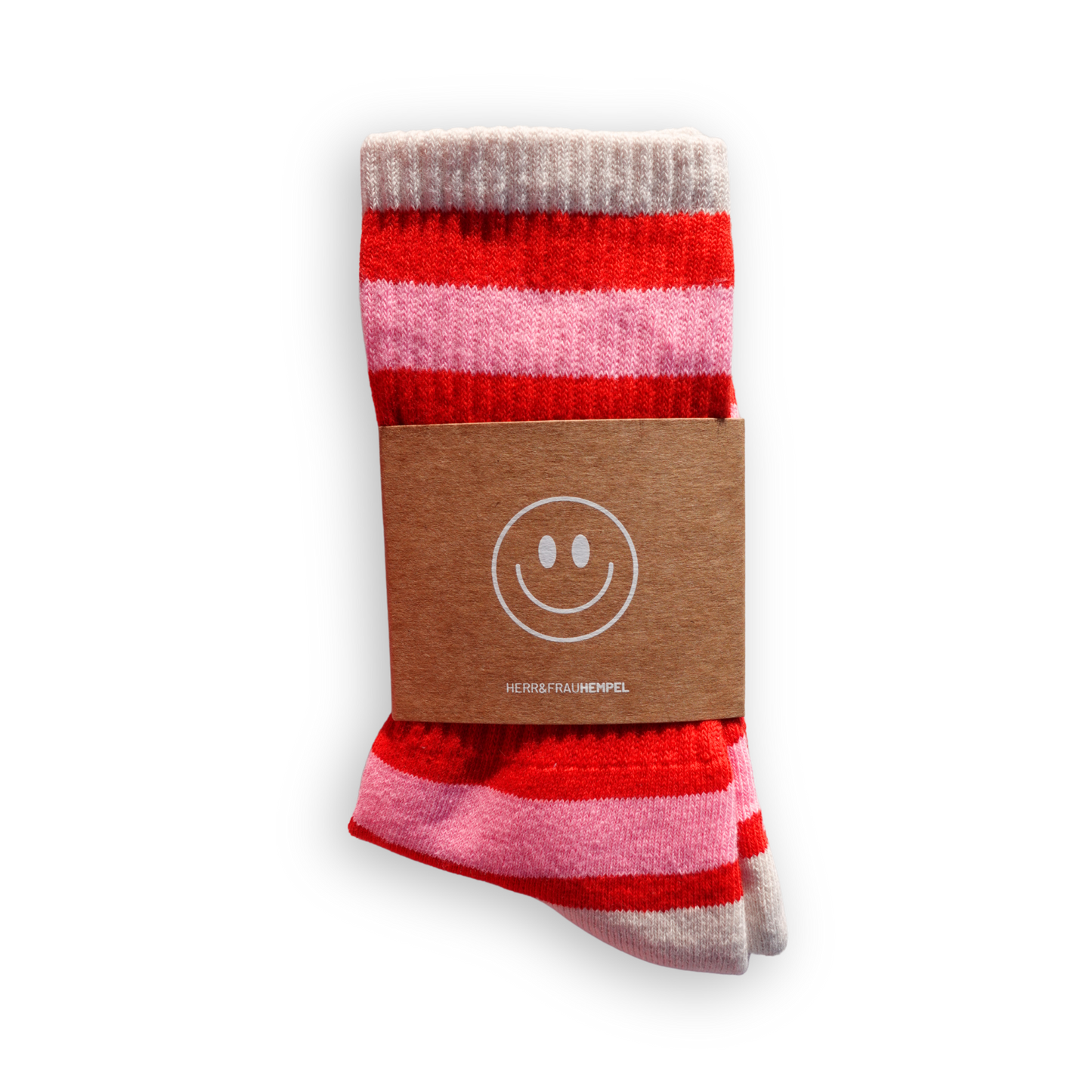 SOCKEN - Streifen rosa - rot