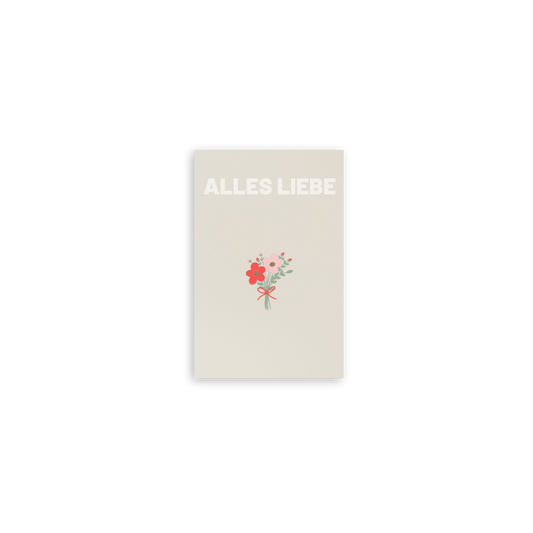 Mini-Postkarte - ALLES LIEBE