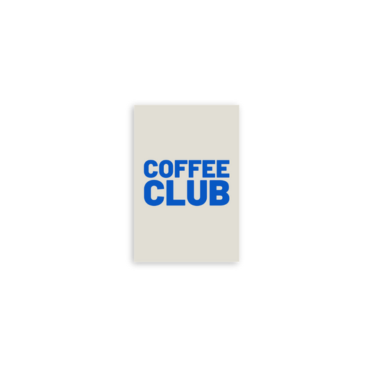 Mini-Postkarte - COFFEE CLUB
