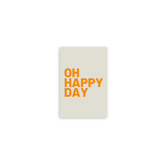 Mini-Postkarte - OH HAPPY DAY