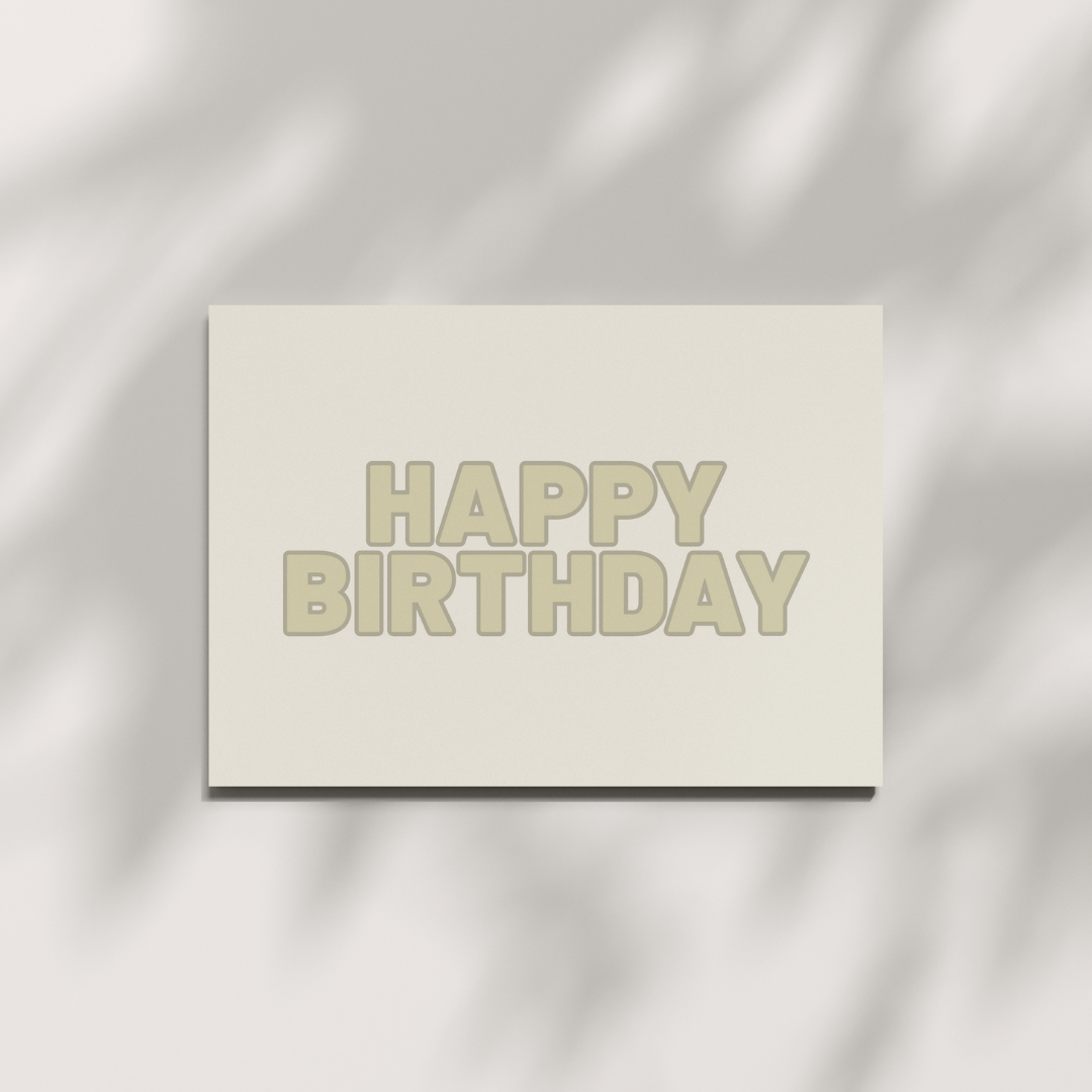 Postkarte - HAPPY BIRTHDAY