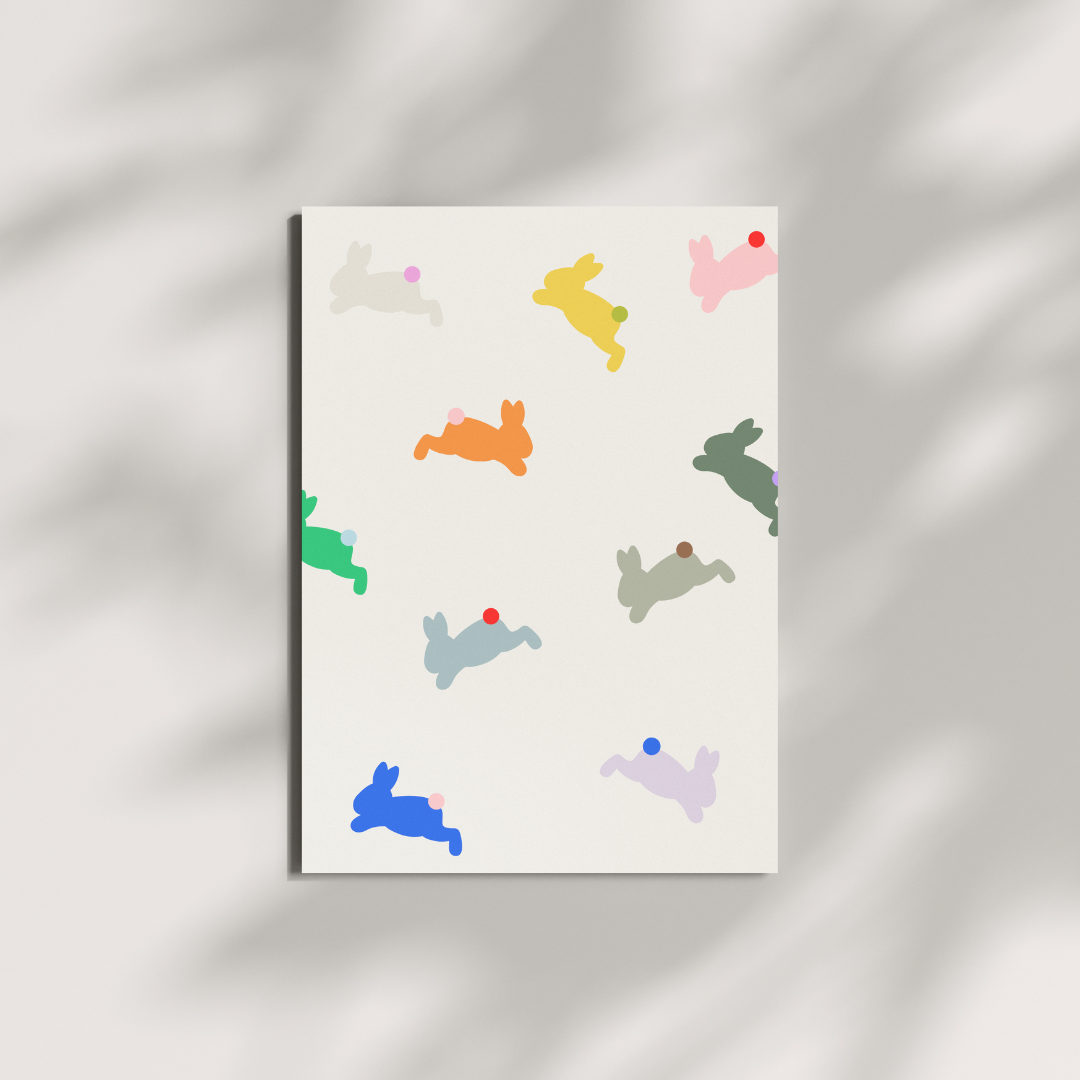 Postkarte - Osterhasen