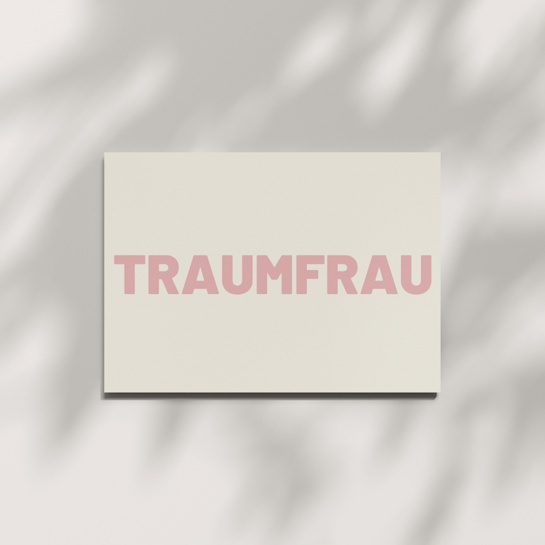 Postkarte - TRAUMFRAU