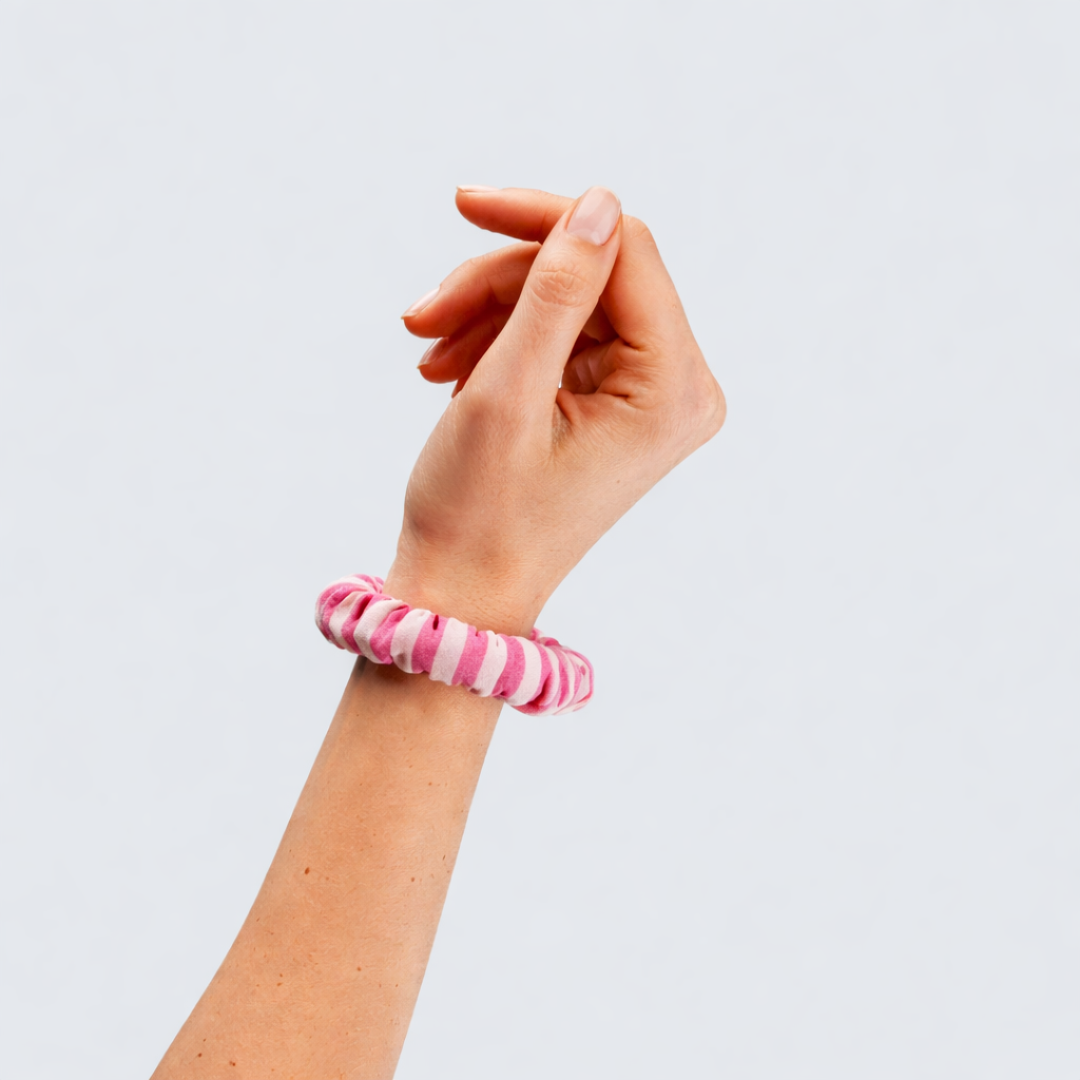 Haargummi - SISI beige - pink