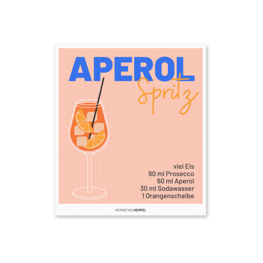 Schwammtuch Aperol Spritz